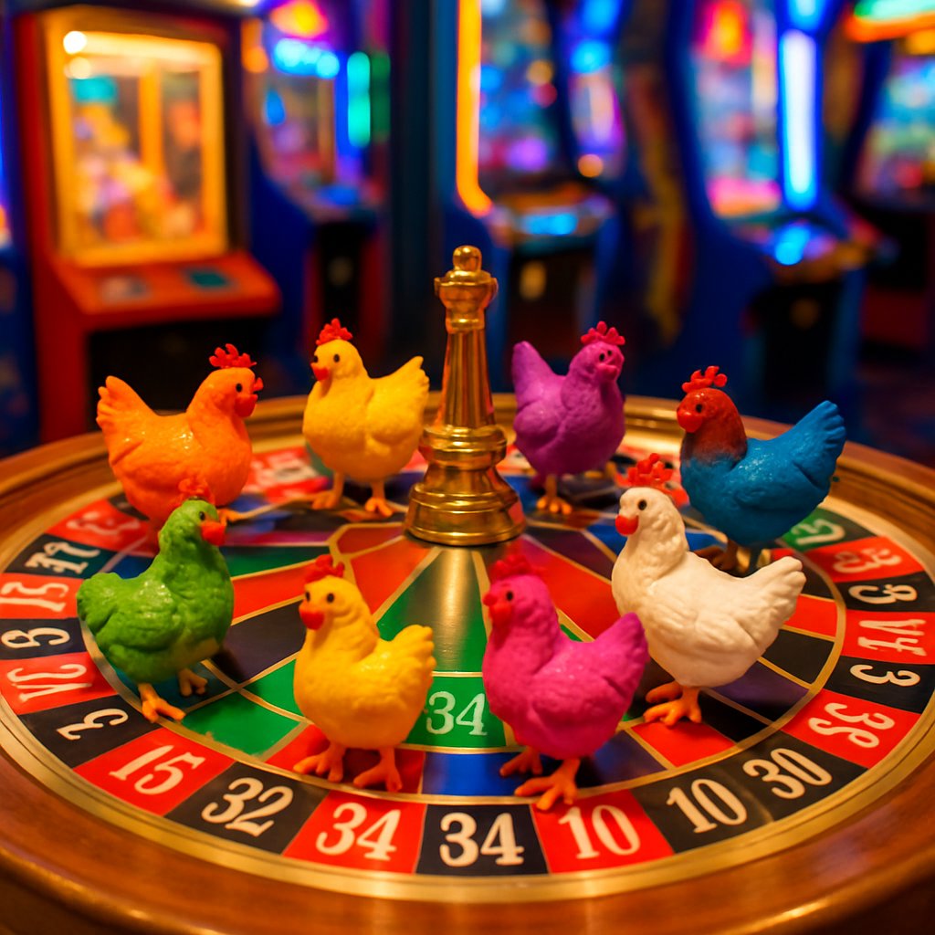 Ilustrasi Mainkan Roulette Fight Chicken di Zeusbola, Seru!